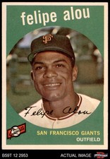 1959 Topps #102 Felipe Alou Giants RC 7.5 - NM+