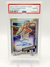2024 Topps Cosmic Chrome - Autographs Variation Tyler Soderstrom (RC,AU) PSA 10