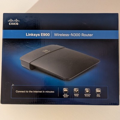 Linksys E900 Wireless-N300 WiFi Router - Fast Setup - Cisco - Works Great!