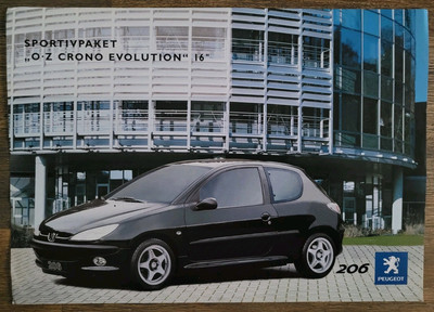 Peugeot 206 Sportive Package OZ Crono Brochure/Brochure/Folleto/Opuscolo/Broszura