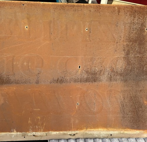 SELTEN 1951 ARMOUR’S BIG CROP DÜNGER METALL GEPRÄGTES SCHILD 35 1/4 x 17 3/4 Zoll - Bild 13 von 15