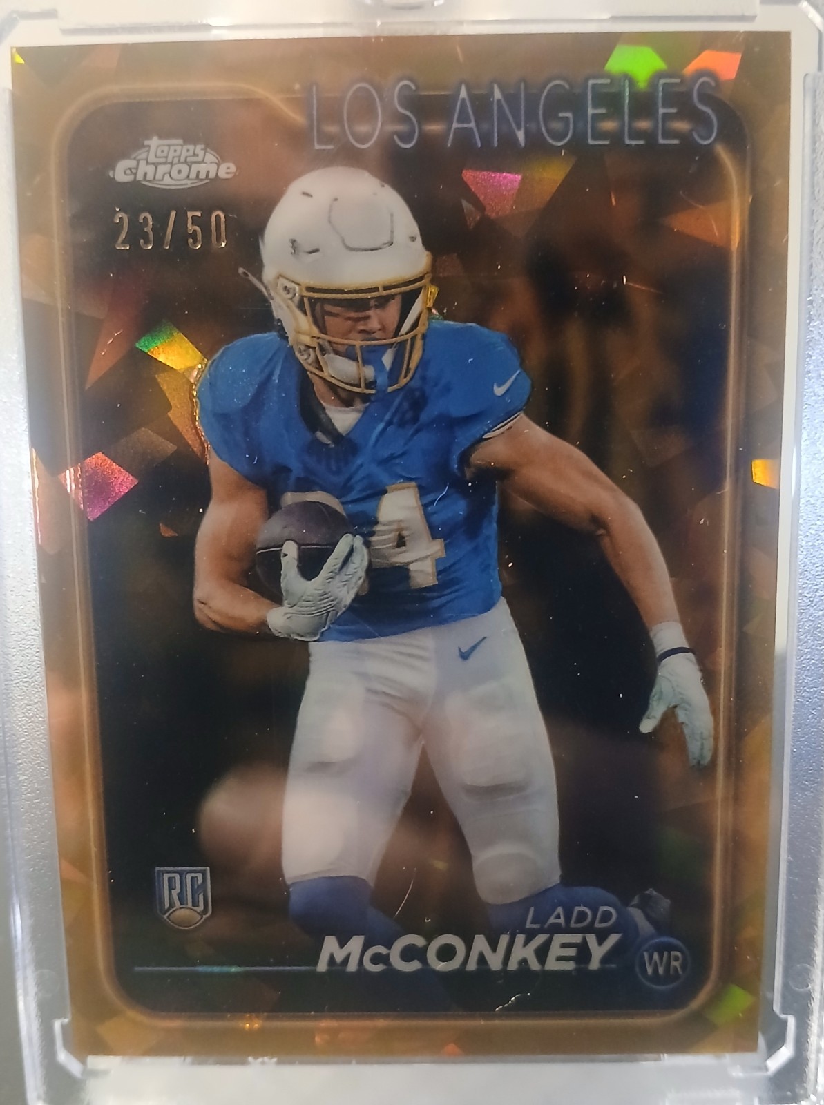2024 Topps Chrome Sapphire Edition - Rookies Ladd McConkey #212 Gold /50 (RC)