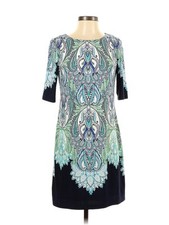 Eliza J Women Blue Casual Dress 2 Petites