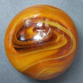 Very Large Antique M.F Christensen Agate Slag Marble. 1.27" Mint Condition.