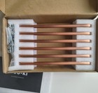 6 Pack Goo-Ki Brushed Copper Cabinet Pulls Handles 5" (128mm)Hole Centers Handle — photo 1