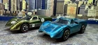 Hot Wheels Redline Pair Of 1968 Original 16 Ford J-Cars In Aqua & Olive, US