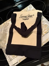 new LONGABERGER Success Series Large TOTE BAG Natural & Black Canvas NIP 80609