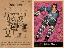 1961-62 Parkhurst #7 Eddie Shack EX NO CREASE