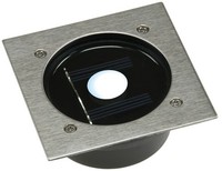 ChiliTec Solar LED Bodenstrahler CTB-E, Eckig Bxhxt 10X10X4Cm, IP44, Edelstahl-F