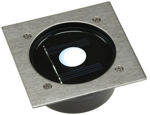ChiliTec Solar LED Bodenstrahler CTB-E, Eckig Bxhxt 10X10X4Cm, IP44, Edelstahl-F-image