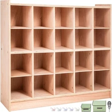 20 Grids Cubby Storage Unit Kids Classroom School ADVANCED TECH 2 YEARS WARRANTY