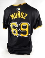 2024 Pittsburgh Pirates Roddery Munoz #69 Game Issued Black Jersey 46 746