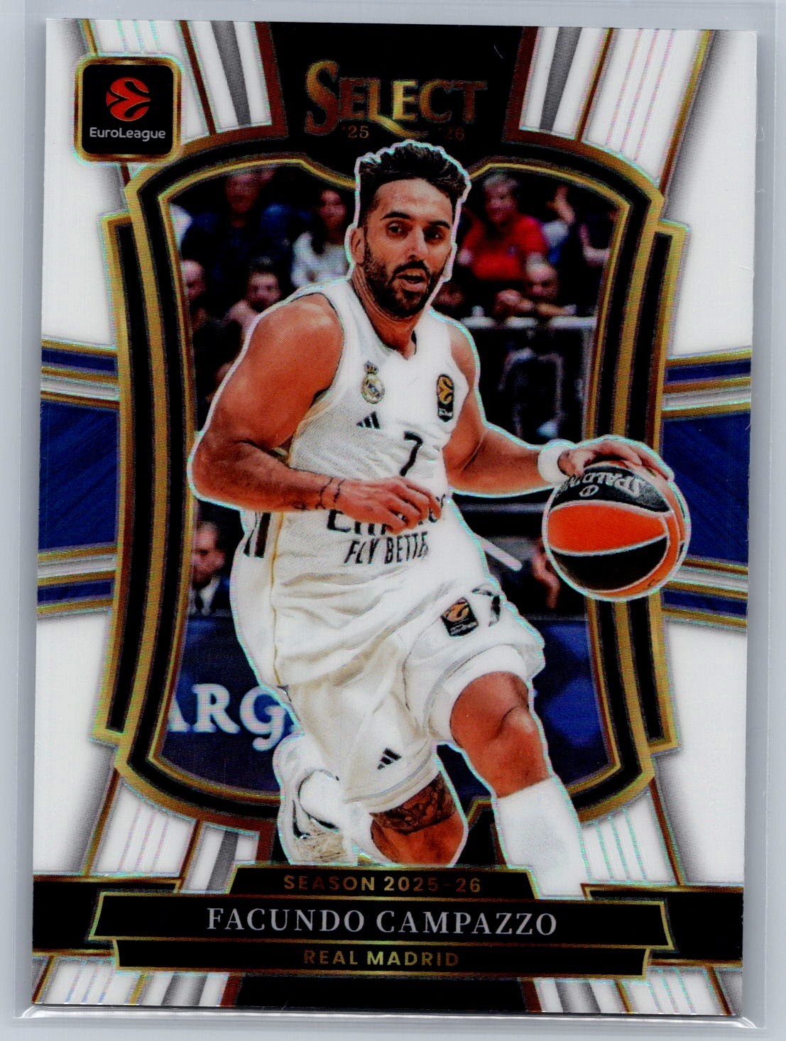 2025-26 Panini Select EuroLeague BK Facundo Campazzo Premier Lvl. White /149