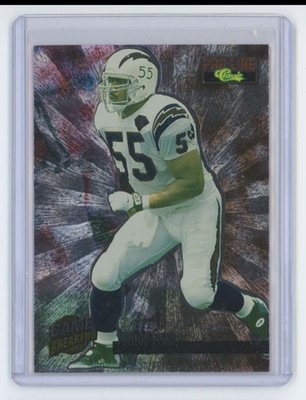 1995 PRO LINE GAME BREAKERS JUNIOR SEAU . SAN DIEGO CHARGERS #GB22