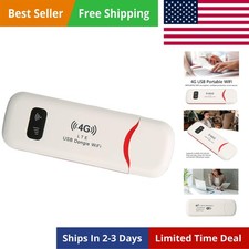 Portable 4G LTE USB Router - 150 Mbps WiFi Hotspot with Security Protection