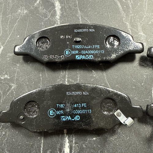 Pastiglie Freno Anteriori Pagid T1820 Set 4x Pastiglie Indicatore Usura Acustica Frenata - Foto 3 di 7