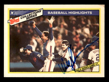 Wally Blackman Mets 1987 Topps Baseball Highlights Auto #32 SIGNED w/COA