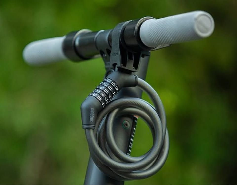 Segway Ninebot Password Cable Lock for Bikes Scooters Black Combination Lock