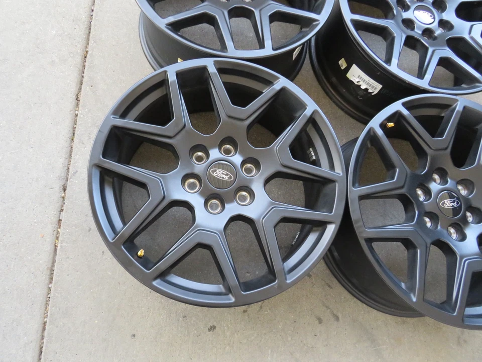 20" FORD F150 FACTORY FX4 MATTE BLACK WHEELS RIMS TAKE OFFS 2024 - Image 3 of 4