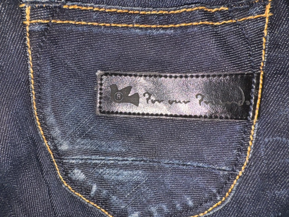 Pantalones de mezclilla clásicos Blue Bird Premium - lavado oscuro - para mujer - L: 26-32  Foto 3 de 4