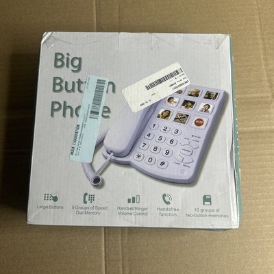 New Big Button Phone with Extra Loud Ringer  Elderly Visually Impaired