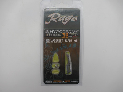 Rage Replacement Blades Kit for 100/125gr Hypodermic NC Broadheads R38205