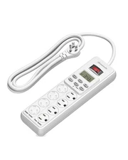 DEWENWILS 8 Outlet Power Strip with Timer, Indoor Digital Timer Outlet