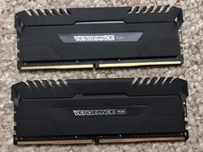 CORSAIR VENGEANCE RGB 32GB 2x16GB DDR4 3200MHz C16 Desktop Memory - Black