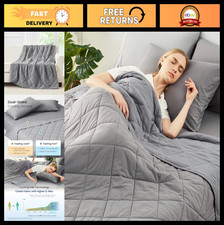 Cooling Throw Blanket for Hot Sleepers 50"x70", Lightweight Breathable Cold Blan