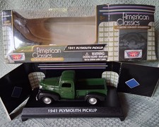 Plymouth Pickup 1941 Motormax American Classics Green 143 Scale Diecast Plymouth Pickup 1941 Motormax American Classics Green 143 Scale Diecast
