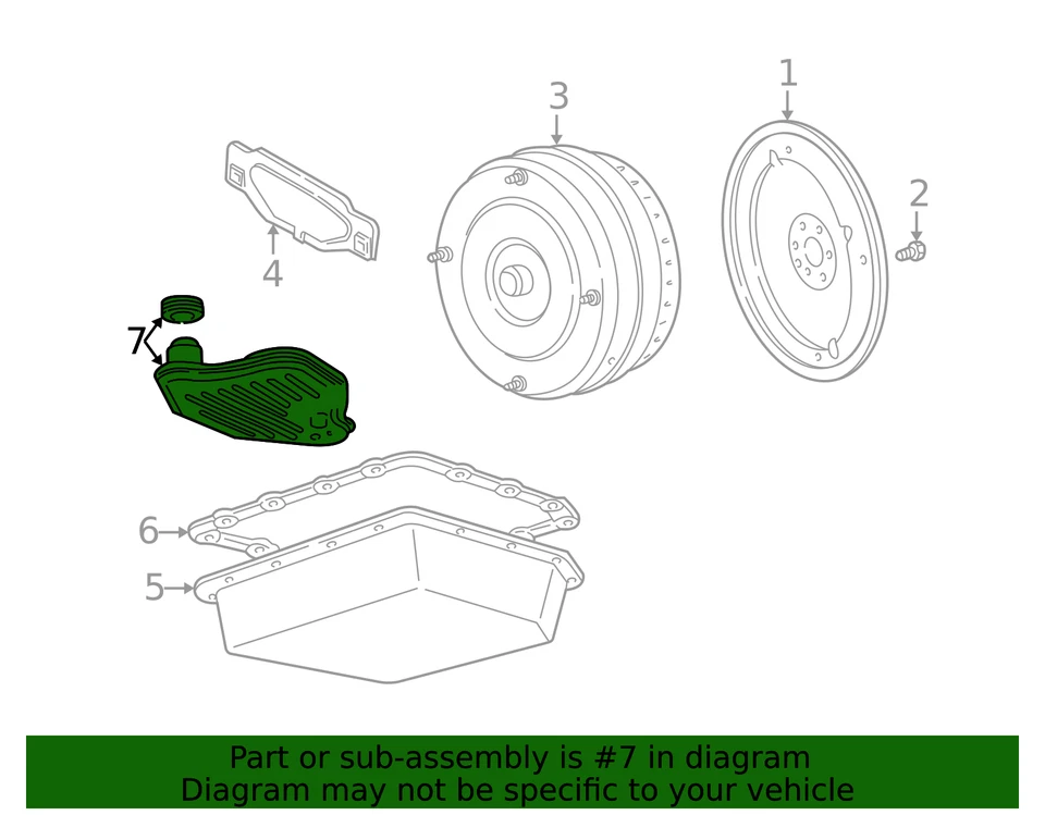 Filtro de aceite de transmisión original Ford F6AZ-7A098-A Foto 2 de 3