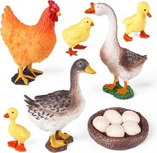 Farm Animal Toys Realistic Barn Farm Figurines Educational Poultry Farm Playset