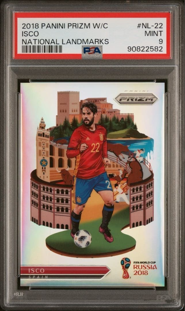 ISCO 2018 PANINI PRIZM WORLD CUP #NL-22 NATIONAL LANDMARKS PSA 9