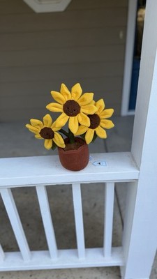 AUTHENTIC Jellycat AMUSEABLES SUNFLOWER New BNWT Plush Flower Plant Yellow Pot