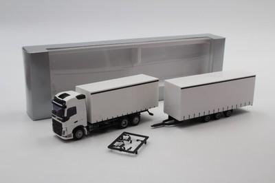 AWM Volvo FH4 tridem trailer train white No. 000389 1:87 /HS1007