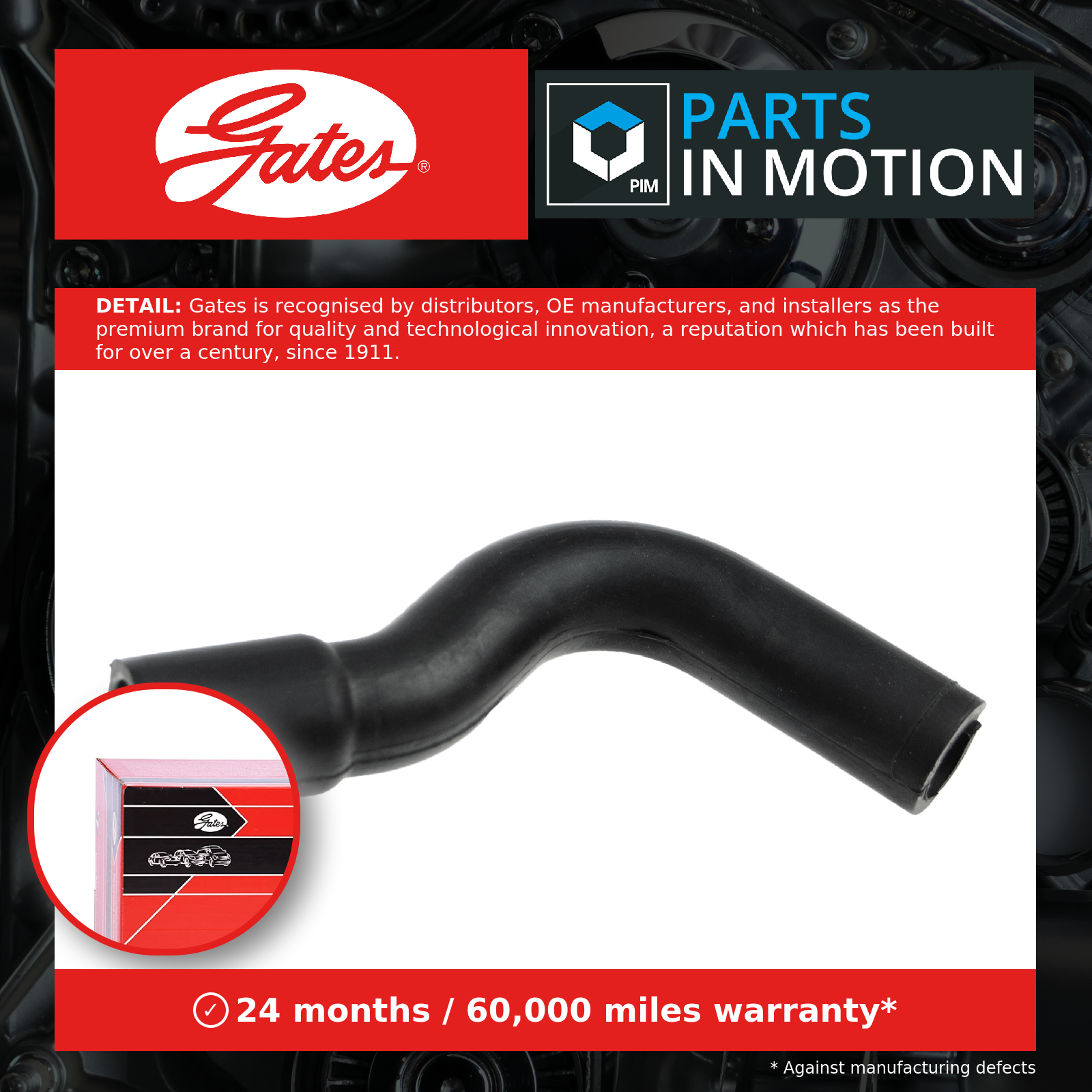 GATES-OE EMH402 Hose, crankcase ventilation for OPEL,VAUXHALL - Image 3