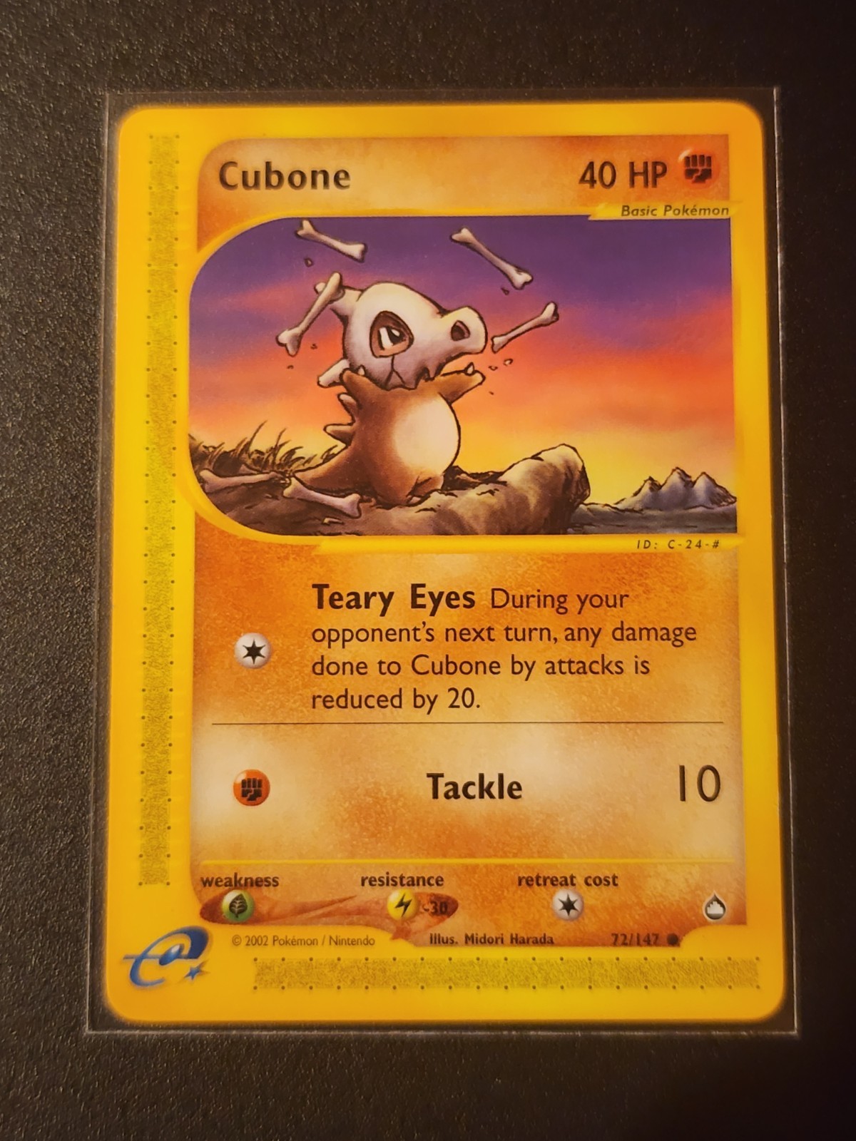 Cubone - Aquapolis 72/147 2002 - E Reader - Pokémon TCG - WOTC - NM Card