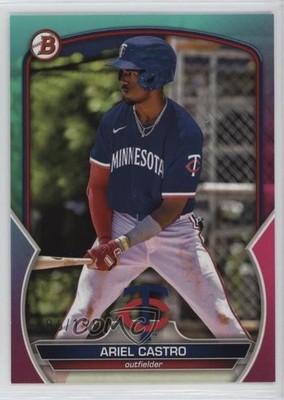 2023 Bowman Draft Aqua & Pink Gradient 86/199 Ariel Castro #BD-150 0q1p