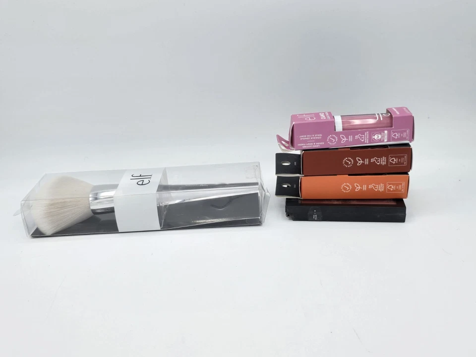 5 Lot NEW e.l.f. Powder Blush Palette Light-Blush&Glow +Powder Brush Putty Blush - Image 4 of 4