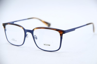 NEW WOOW OPTICAL BE SAFE 2 COL 3420 BLUE HAVANA AUTHENTIC FRAME EYEGLASSES 54-20