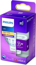 Philips LED Leuchtmittel GU5.3 4.4W 345lm Warmweiß Reflektor Silber