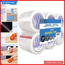 Packing Tape 12 Rolls Heavy Duty Clear 60 Yards 2.8 Mil Strong Adhesive