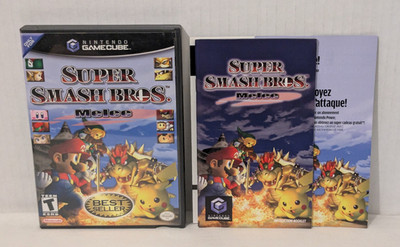 Super Smash Bros Melee Nintendo GameCube Case and Manual ONLY! No game