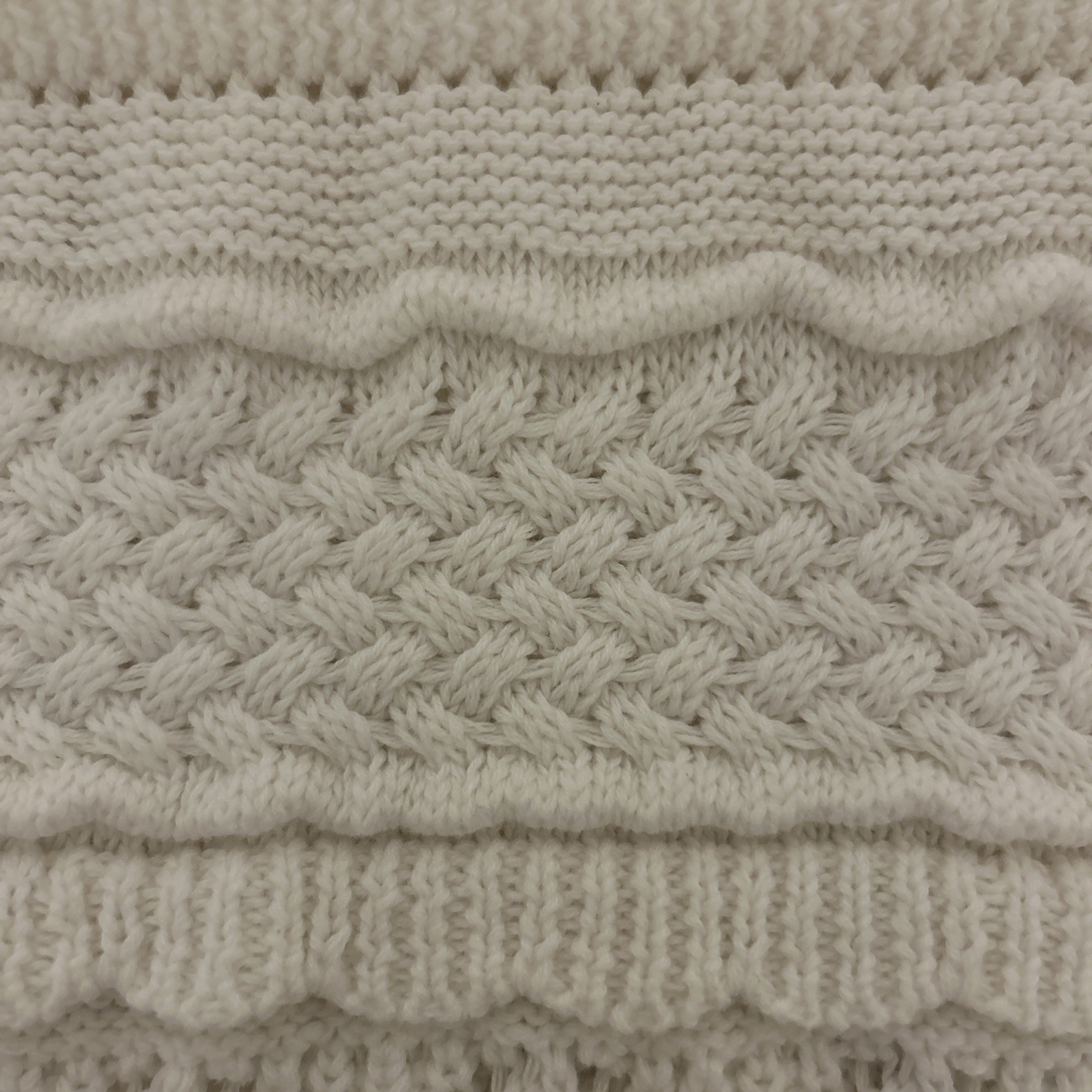 Multi Pattern Knit Top With Flared Sleeves - image 7