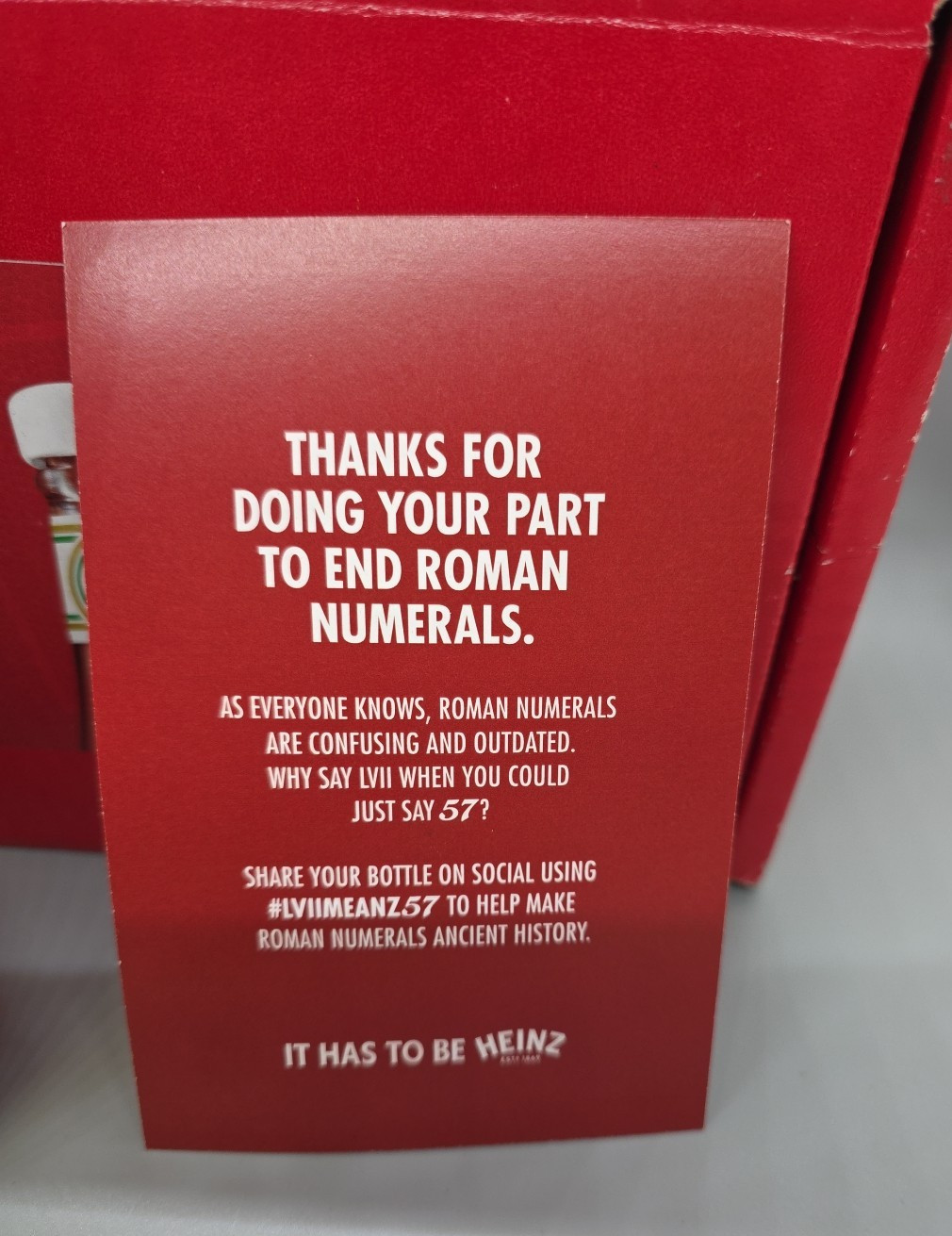 Heinz 57 LVII Super Bowl Ketchup Promotional Glass Bottle- EXPIRED- COLLECTIBLE