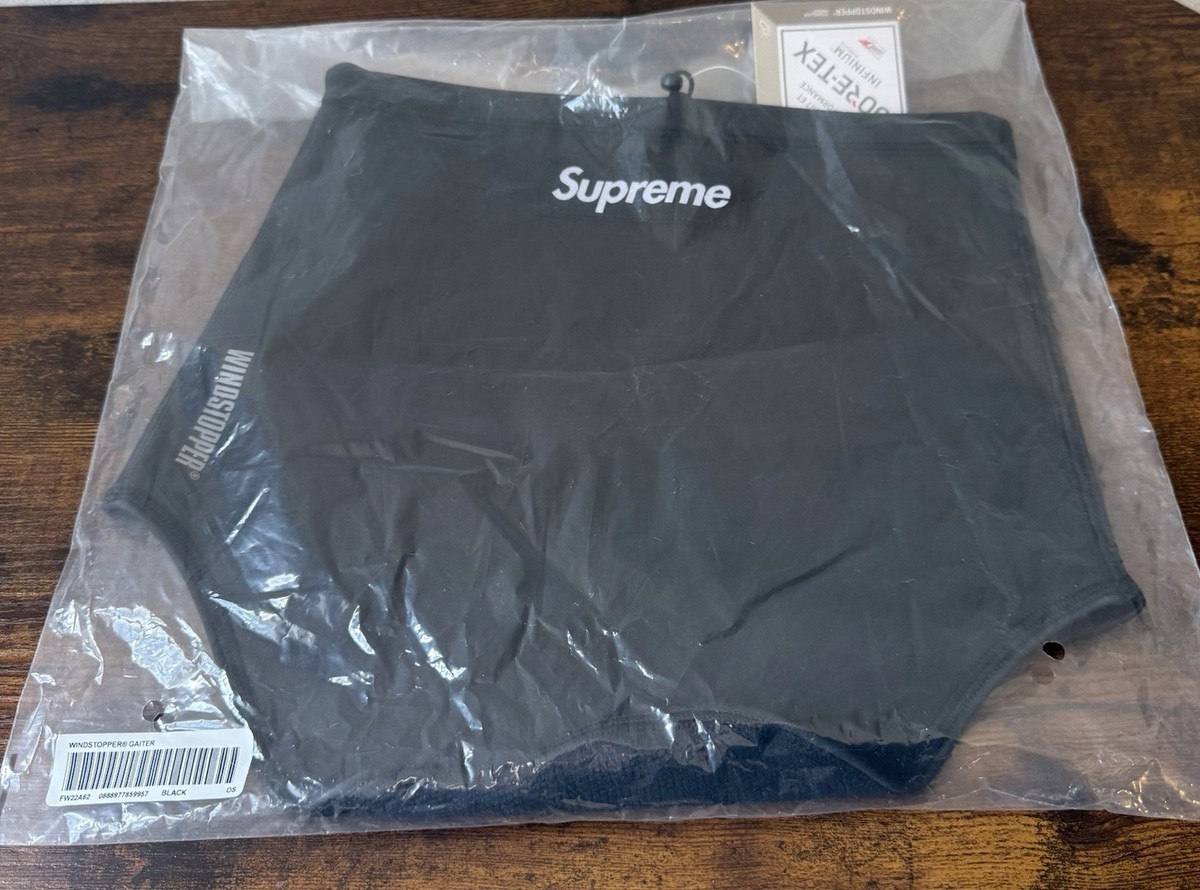 Supreme Windstopper Neck Gaiter Black (FW22) | eBay