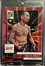2023 Donruss UFC - MAX HOLLOWAY Holo Red Laser /75 RARE BLESSED BMF CHAMP