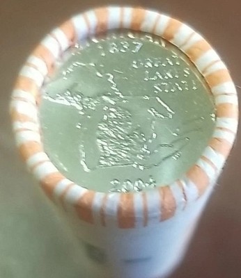 2004-D 40 Michigan-1837 US Creation, ''Great Lakes State'' Quarters in paper roll