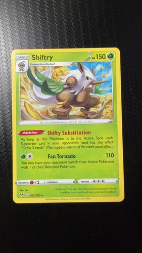 Shiftry 012/185 Rare Vivid Voltage Pokemon Near Mint