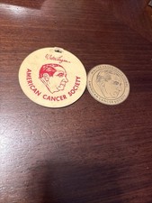 S1 Vintage GOLF BAG TAG Walter Hagen American Cancer Society